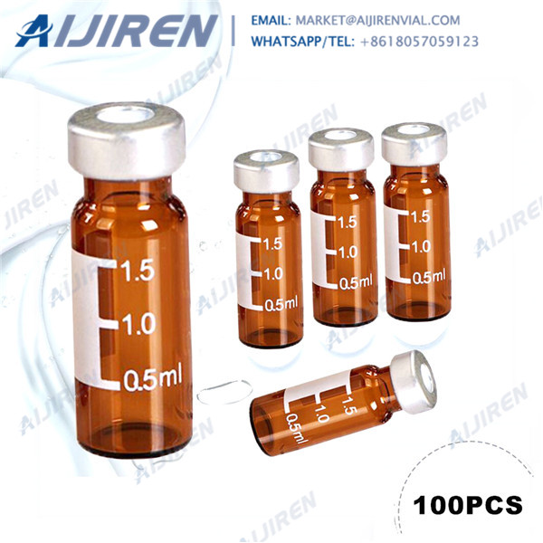 Perkin Elmer crimp top vials w/ write-on patch